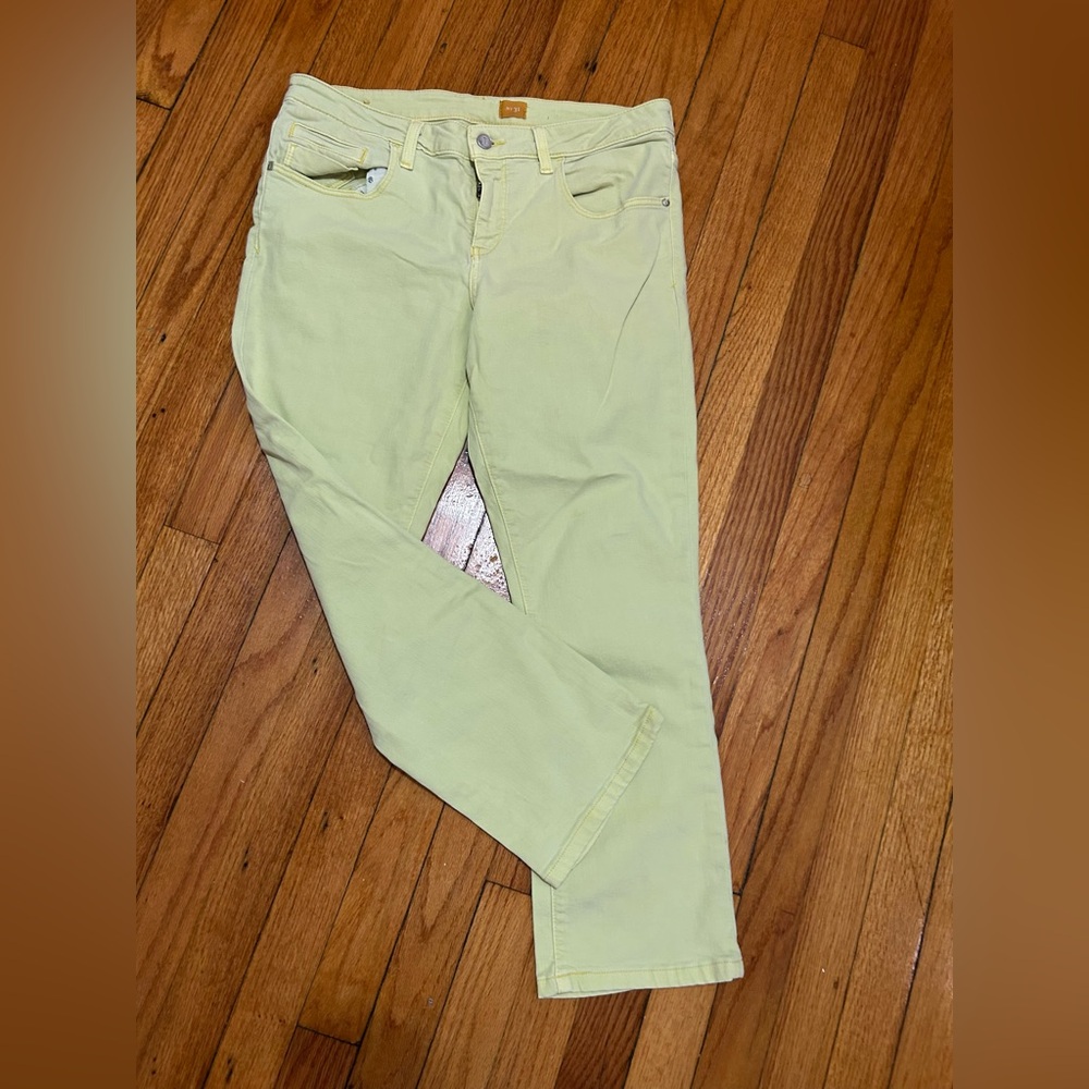 Anthropologie Pilcro and the Letterpress Jeans Mint Green Crop Fit Stet 31 SOLD